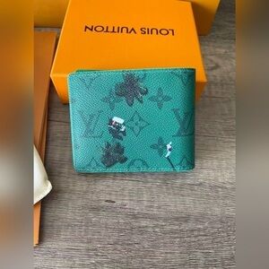 Louis Vuitton Green Slender Wallet